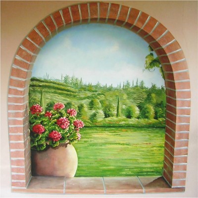dipinto su parete villa privata Monteforte d'Alpone (VR)